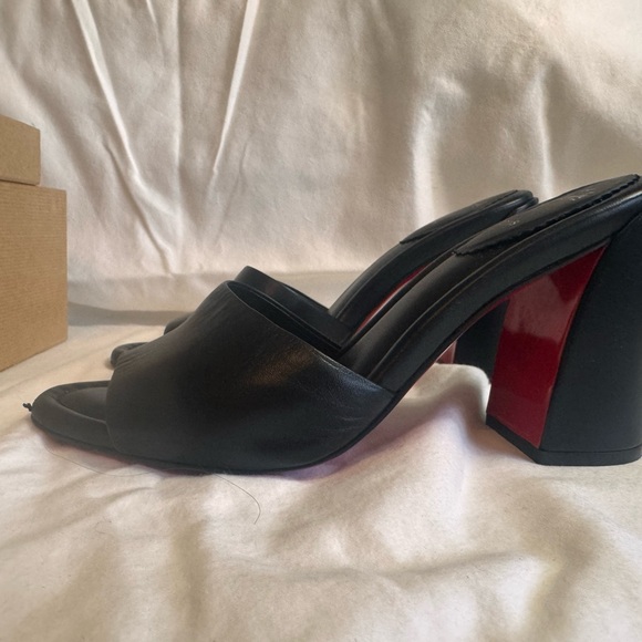 Christian Louboutin Jane Mule 85 (size 39/9) *Black* Red Bottoms - Picture 8 of 15